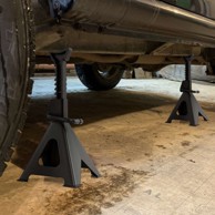COSTWAY Metalni stalci za dizanje automobila 6 t (13.000 lbs) podesiva visina 14-23"